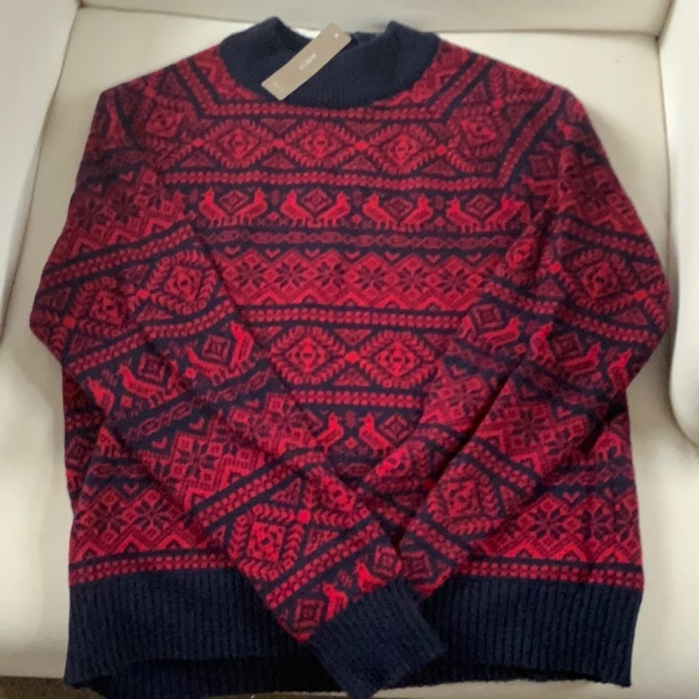 New J Crew Women’s Fairisle Sweater- Size Small